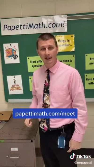 Let&rsquo;s join Mr. Papetti for math class!
