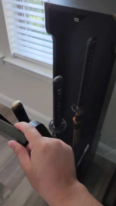It's a dispenser. For swords.