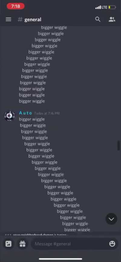 We did a big wiggle