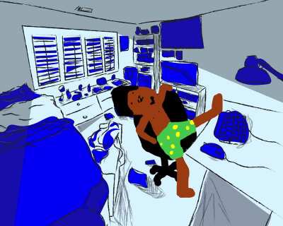 "Quarantine, its December haven't left the crib"