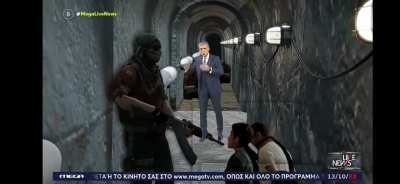 Greek news used CS go terrorist for Israel-palestine conflict 💀