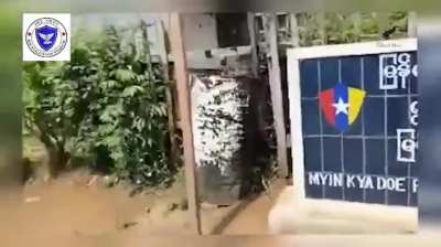 PDF attack on a Myanmar Police State in Ywar Ngan, Weastern Shan State.
