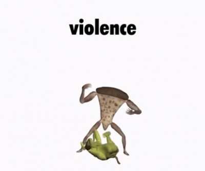 pizza vs deformed shrek