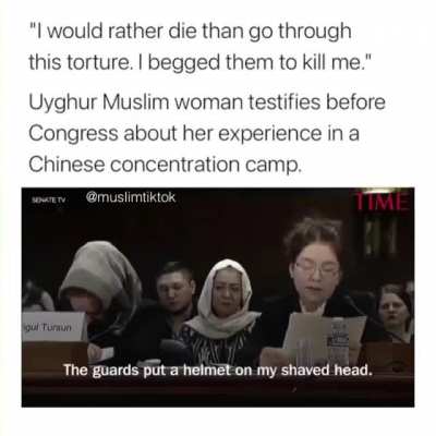 Uyghur woman explains her experience in a Chinese concentration camp