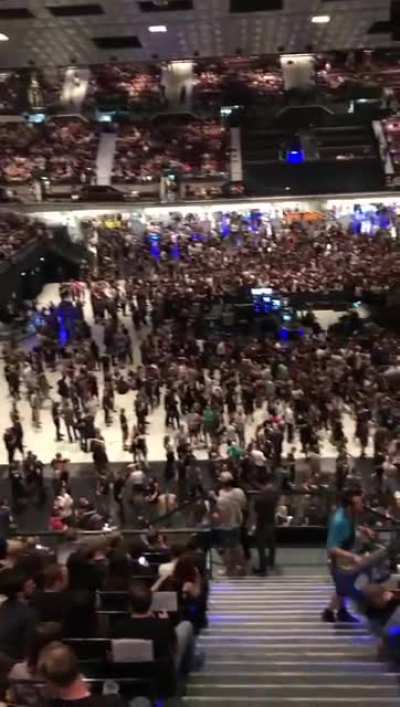I filmed the start of a concert (tool), and came across this guy