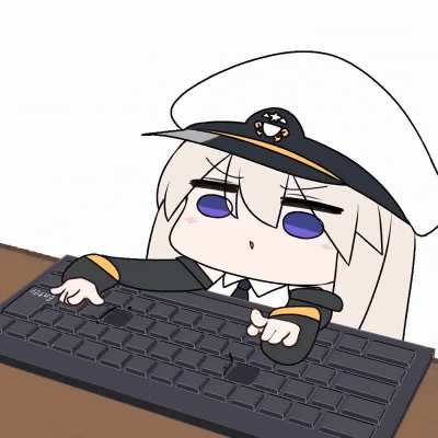 [Official Art] "Enterprise: The Keyboard Warrior" (What do you think she's saying?)