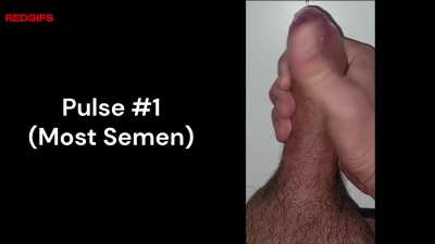 32 Y/O Male Ejaculating during orgasm, includes slow-motion and closeup.