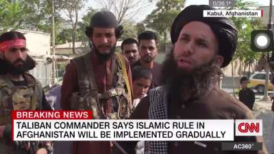 CNN war journalist told to move aside by Taliban because she&rsquo;s a woman.