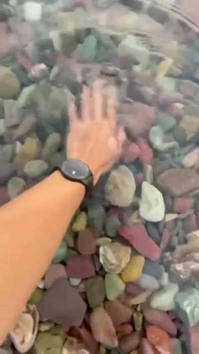 Wet hand on the neck