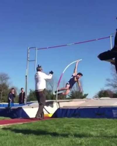 Pole vaulting -