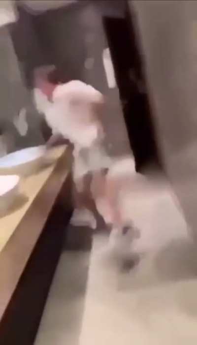 Dancing around in the bathroom&hellip;