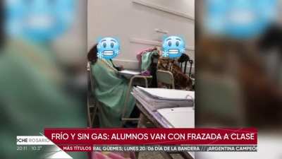 Escuelas sin gas