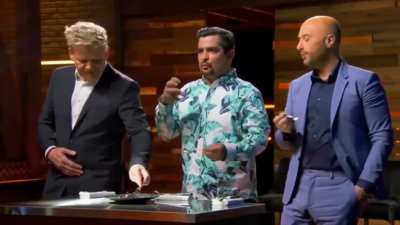 Gordon Ramsey Licks The Plate Clean.