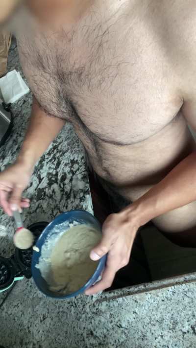 Making some waffles
