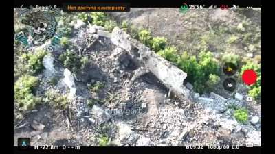 GORB Squad latest compilation of FPV drone strikes on Ukrainian infantry and hideouts