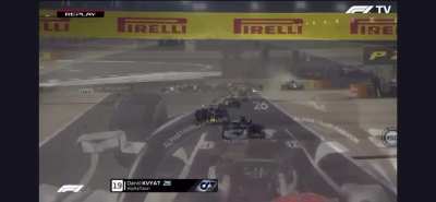 Replay of Grosjeans massive crash
