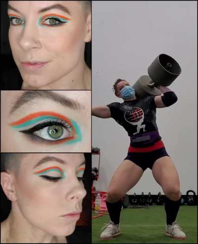 Yesterday's fun graphic makeup &eth;&eth;&sect;&iexcl; and the lift I did while wearing it &eth;&ordf;&eth;&middot; people always ask what my workouts look like, so here ya go!