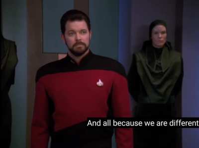 Star Trek discusses gender politics in 1992