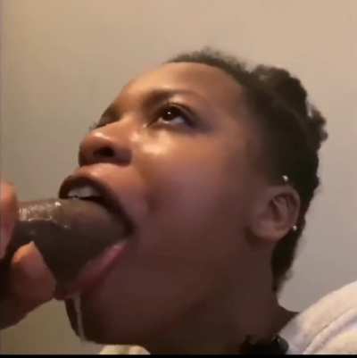 Testing my throat before a facial
