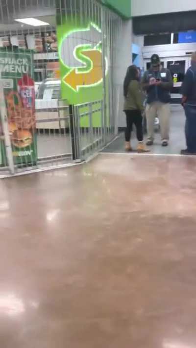 Woman loses her mind in Walmart, pees on the floor
