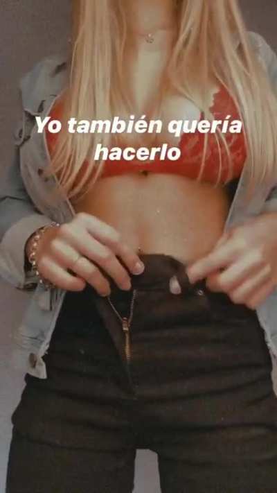 She's lost some weight, but not from her (.)(.)