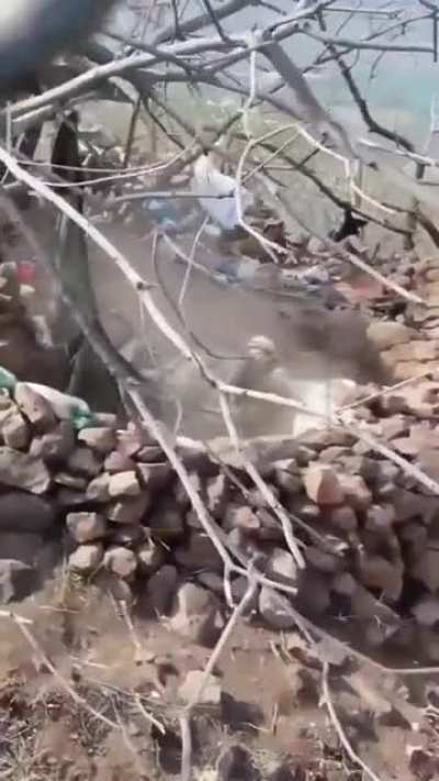 Kamikaze drone rigged with explosives fails to attack enemy camp