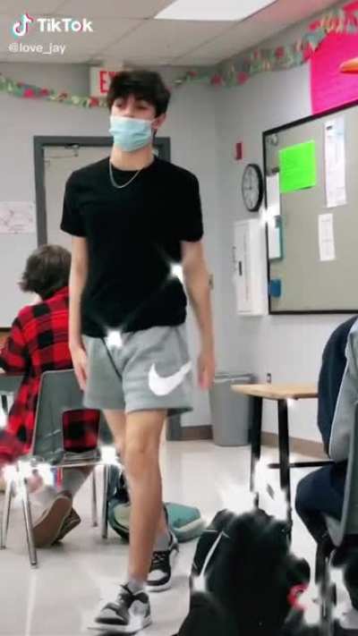 WYD if he walks into your class?