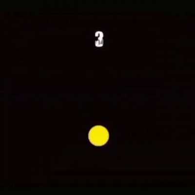 A yellow dot