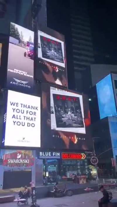 #Kashmir makes it to Times Square in New York. As #YoumeIstehsal approaches on 5th August, Kashmiris, Pakistanis and conscientious people across the world will protest against India’s illegal action.