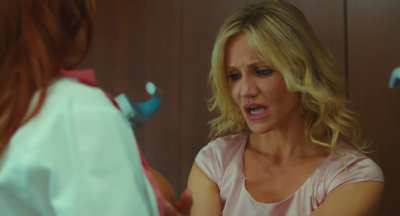 Cameron Diaz Is So Jealous of Christine Smith's Tits She Has to Feel Them