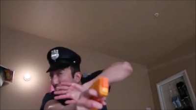 I thought it was my taser your honor.
