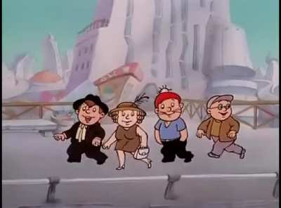 Song from cartoon "Dunno on the Moon" to the tune of "Danse macabre":