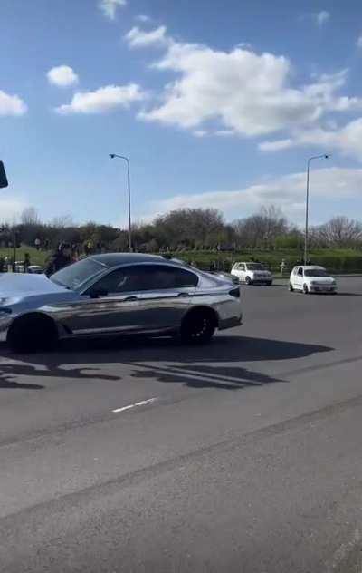 Idiot can&rsquo;t control his fancy car 