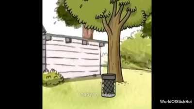 Quando o caillou v&ecirc; um fusca azul