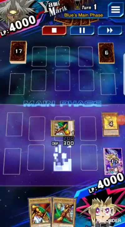 First turn Exodia against burn player, perfect draws.