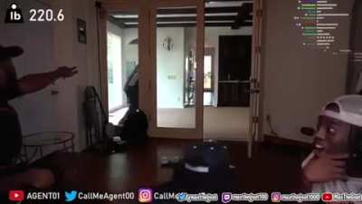 That&rsquo;s what he gets for wearing them long ass pants