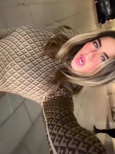 Busty blonde