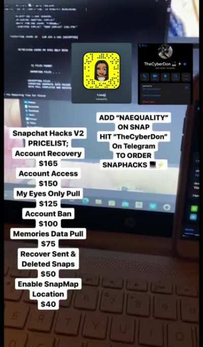 *REAL DEAL* Go h!t >n<wbr>aequa<wbr>lity&<wbr>lt; over on snapchat to order @ccount hacks such as account rec0very, @ccount access, my eyes 0nly media pulls & more! Link In C0mments
