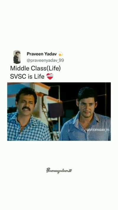 Very Few movies are as relatable and comforting as SVSC. When will we ever see such a wholesome multi-starrer in the theatres again!