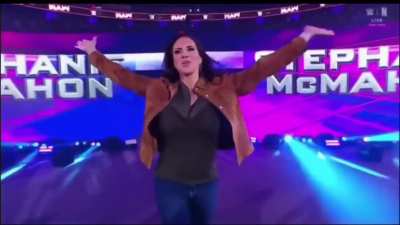 Stephanie McMahon entrance Raw 3/30/2026