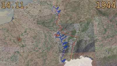 Timelapse of the Normandy landings (day by day)