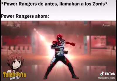 Los power rangers de hoy en día están bien raros
