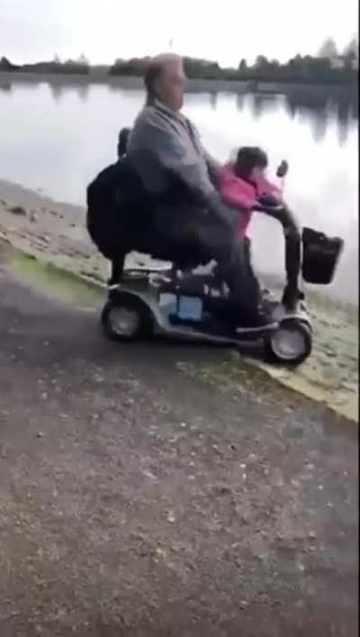 What could go wrong letting your grandchild drive?