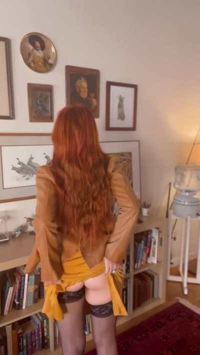 I&rsquo;m surprised this skirt actually covers me up all the way.