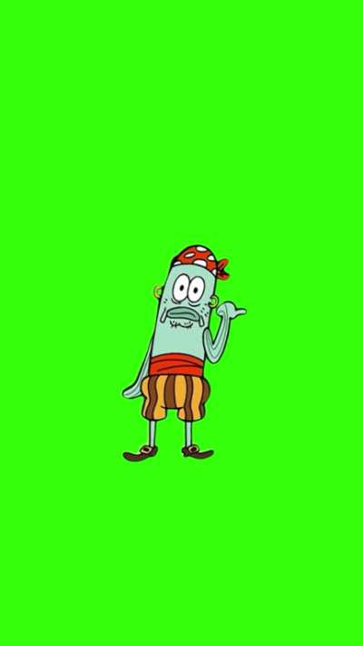 [GREEN SCREEN] "Oh these aren't homemade, they're bombs." Pirate Fish - SpongeBob meme template