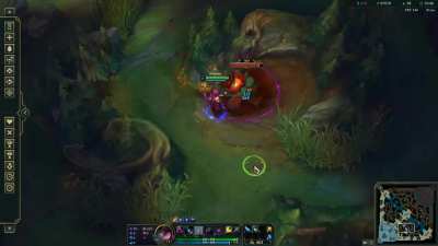 Morgana's Blueside PBE clear is even more bonkers, at 1:30s full clear for level 4 scuttle fight.