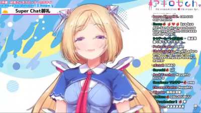 Aki evolves into calling her viewers "Naughty Boys"