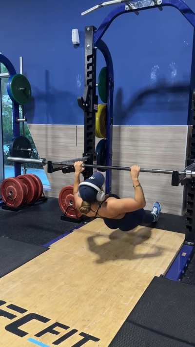 Working on her back
