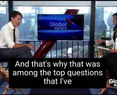 Trudeau gets scorched by an interviewer after he complains they didn't ask him questions about what he wanted to talk about