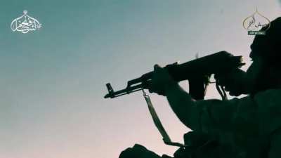 [2015] Combat Footage Released By Jabhat al-Nusra Shows al-Nusra Fighters Raiding Of The Southern Checkpoints Of The Village Of al-Shatha (Hama, Syria)